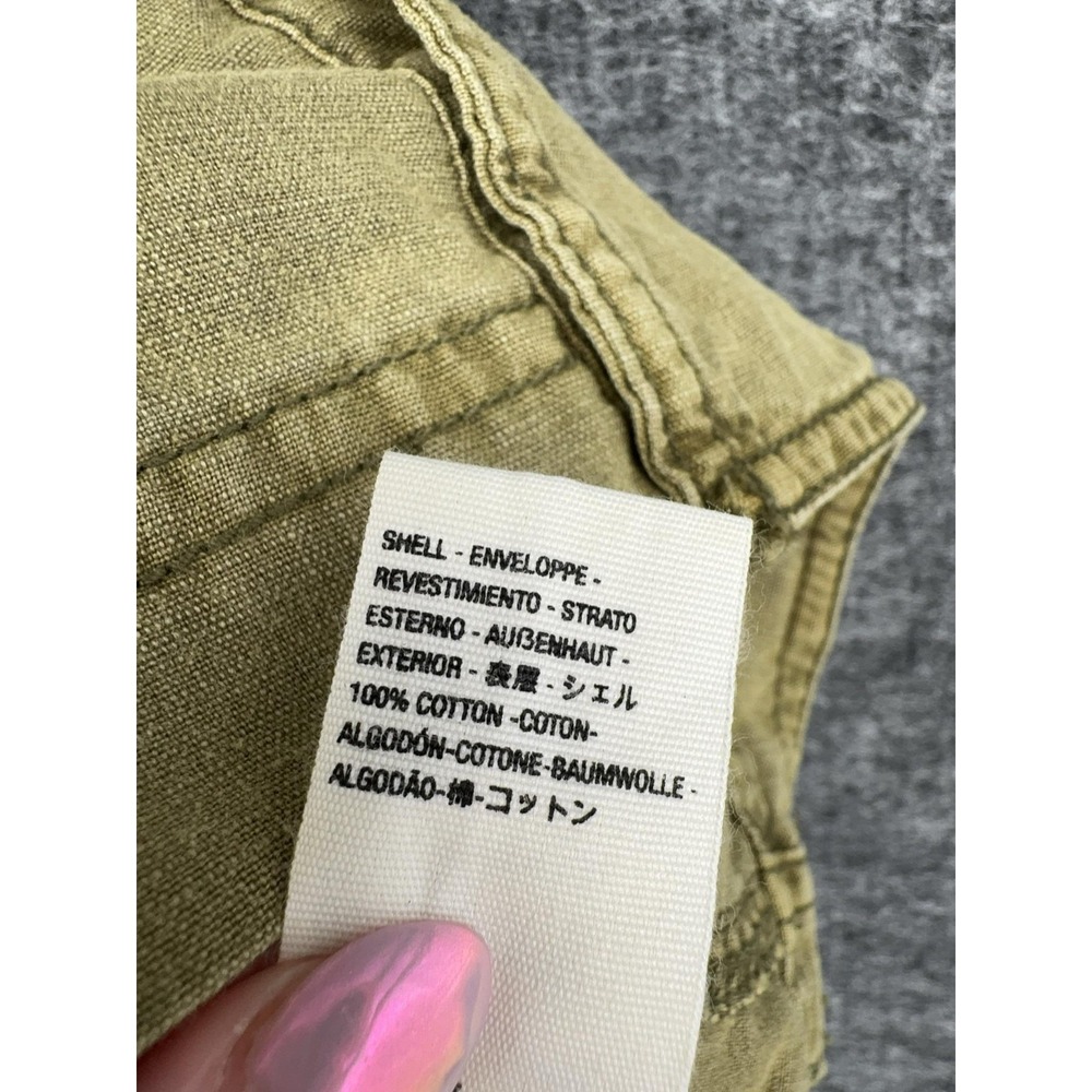 Free People Skirt Womens 6 Green Cargo Utility Mini Pockets Buckle Strap Twill - Picture 9 of 11